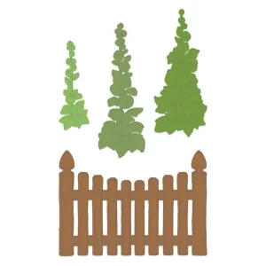 Hollyhock Fence Die