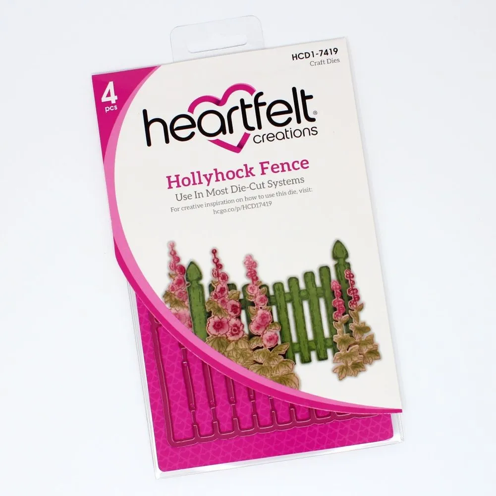 Hollyhock Fence Die