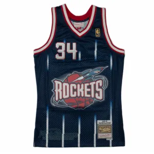 Houston Rockets Hakeem Olajuwon 1996-97 Hardwood Classics Swingman Road Jersey by Mitchell & Ness