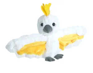 Huggers Sulphur Crested Cockatoo Stuffed Animal - 8"