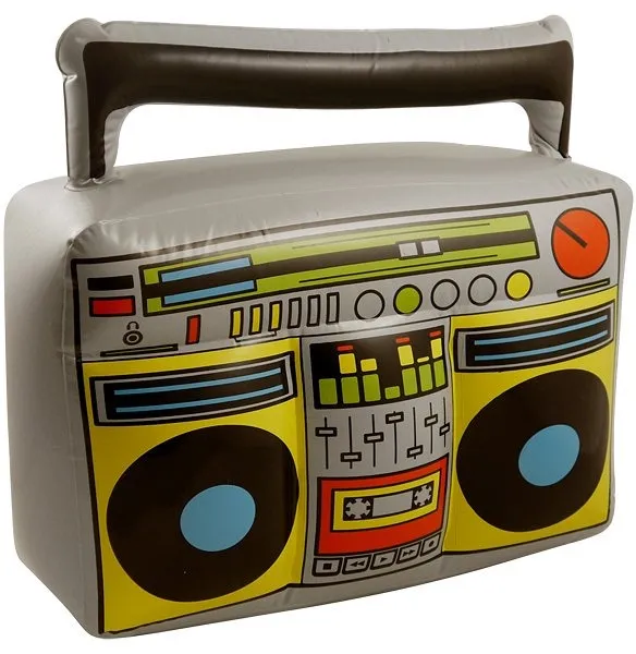 Inflatable Boom Box - Retro Vibes for Parties and Events (44 x 38cm)
