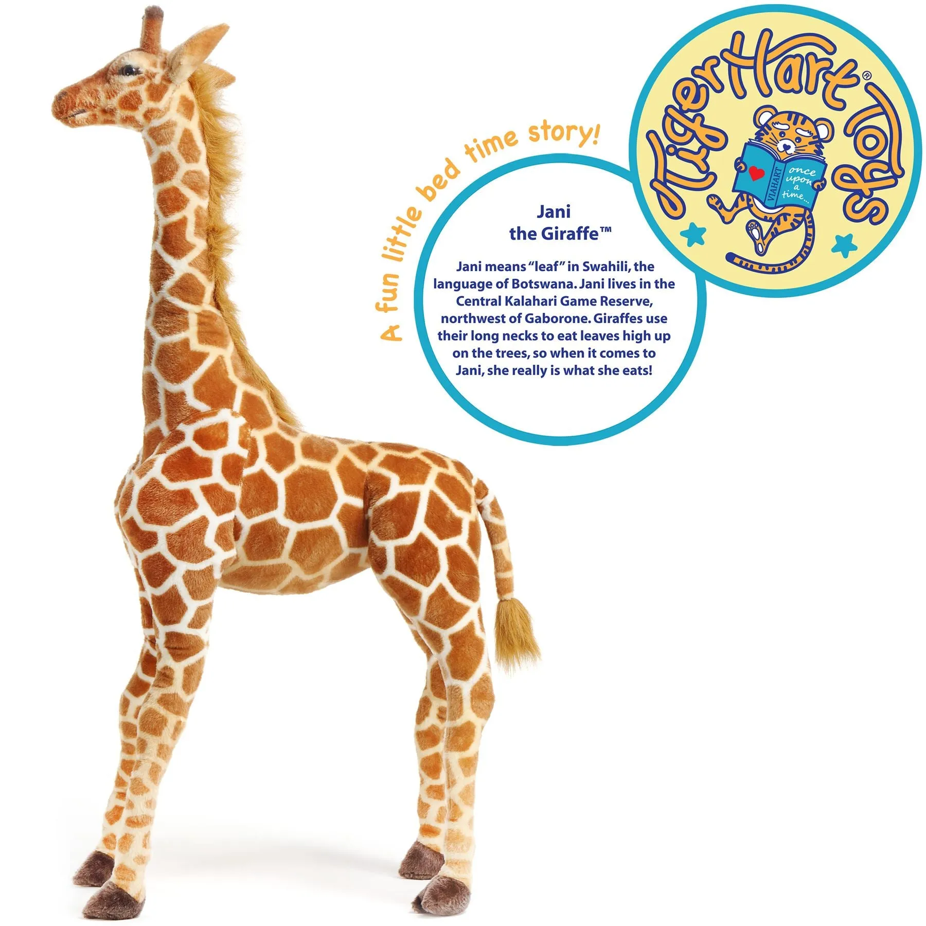 Jani The Savannah Giraffe | 52 Inch Stuffed Animal Plush | By TigerHart Toys