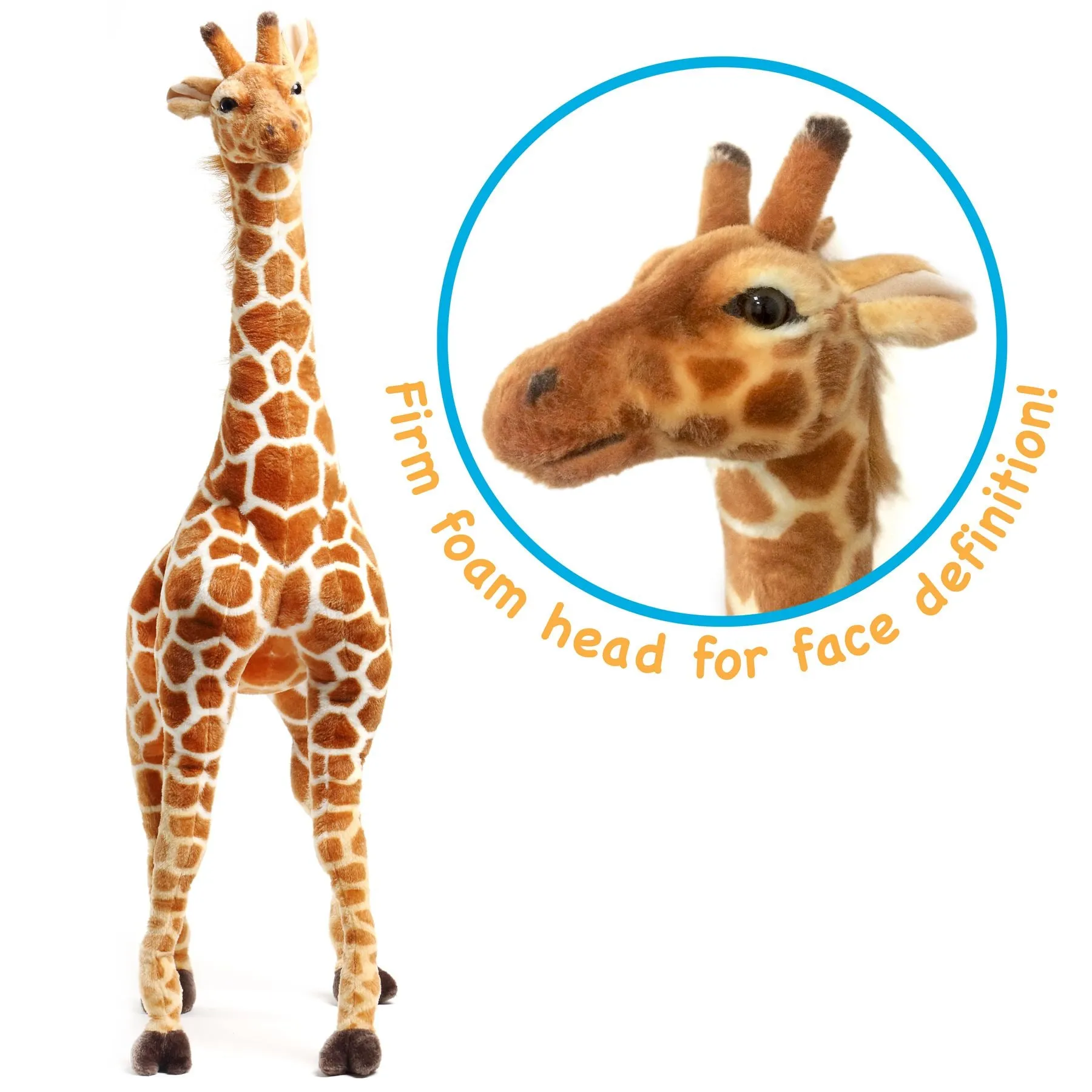 Jani The Savannah Giraffe | 52 Inch Stuffed Animal Plush | By TigerHart Toys
