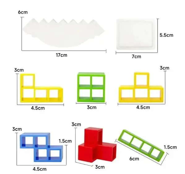 Kids Adults Puzzle Toy Balance Stacking Board Games Kids Adults Tower Block Toys For Family Parties Travel Games Boys Girls Puzzle Buliding Blocks Toy