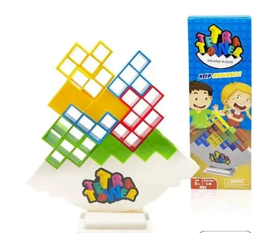 Kids Adults Puzzle Toy Balance Stacking Board Games Kids Adults Tower Block Toys For Family Parties Travel Games Boys Girls Puzzle Buliding Blocks Toy