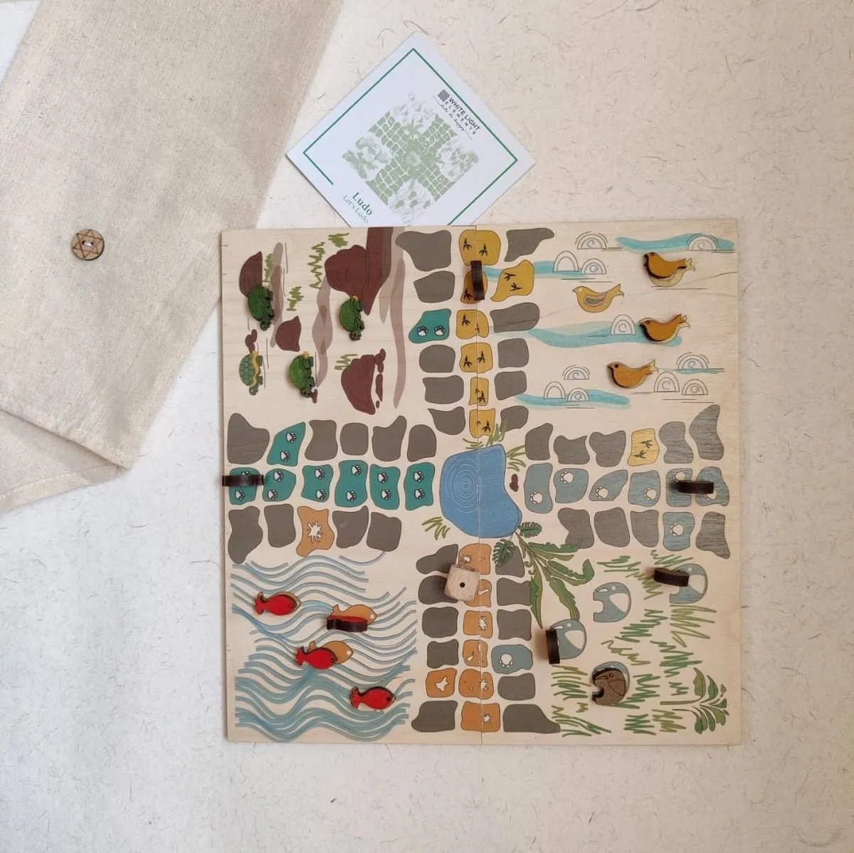 Let's Ludo- Wooden Jungle Ludo