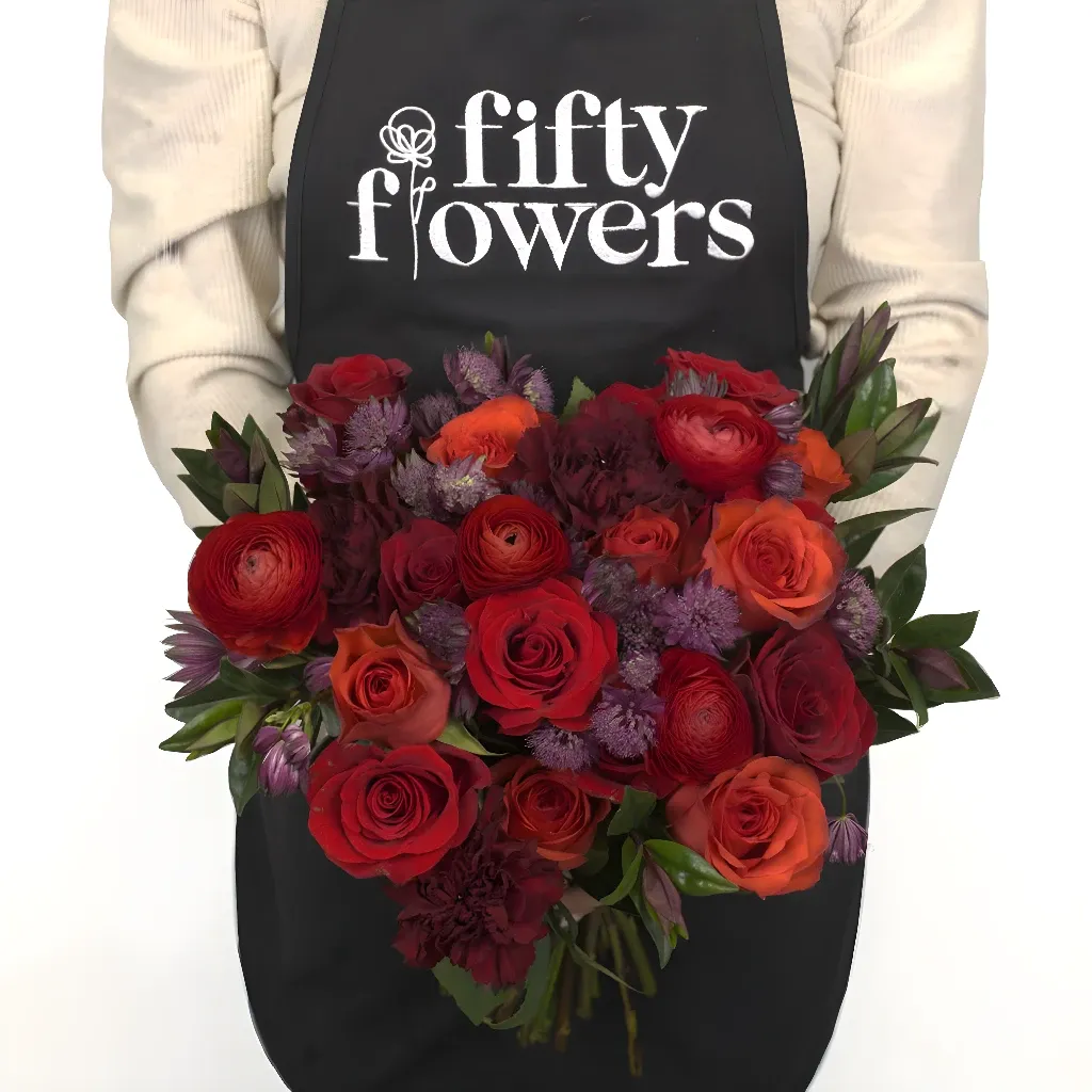 Love Letters In Red DIY Flower Kit