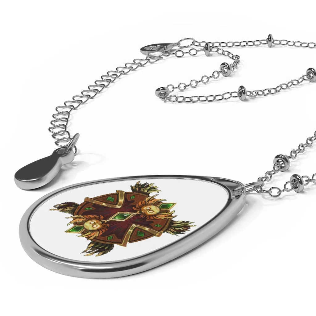 Magic Counter Shield Oval Necklace