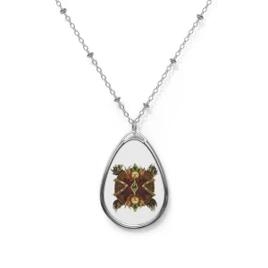 Magic Counter Shield Oval Necklace