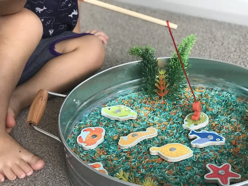 Magnetic Fishing Tropical, Djeco Wooden Toddler Game