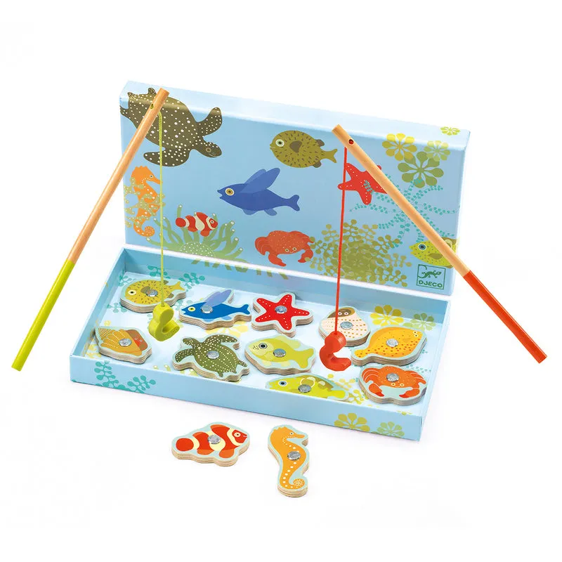 Magnetic Fishing Tropical, Djeco Wooden Toddler Game