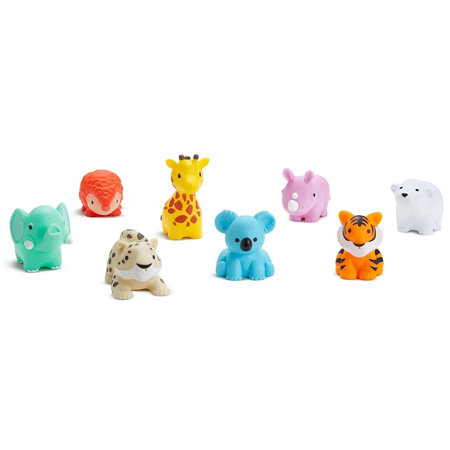 Munchkin Wild Animal Baby Bath Toy Squirts, 8 Pack