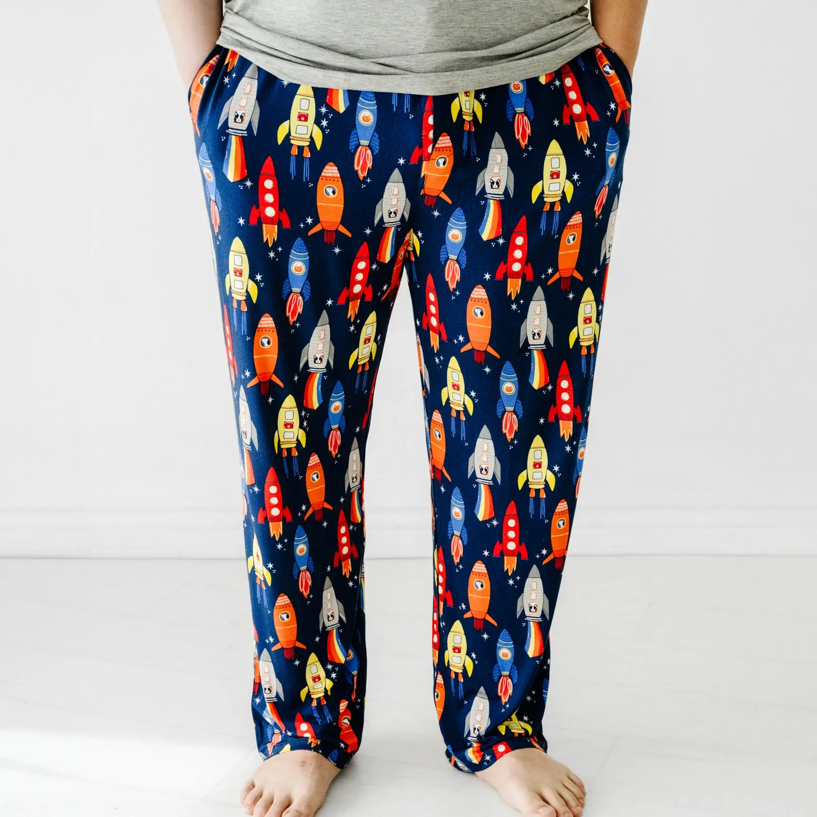 Navy Space Explorer Men's Pajama Pants