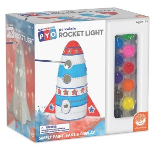 Paint Your Own Porcelain Rocket Light