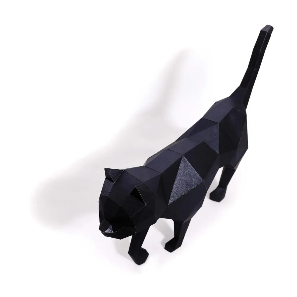 PaperCraft World 3D Model DIY Kit - Black Cat