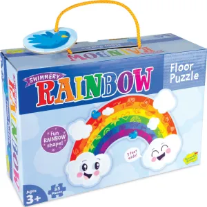 Peaceable Kingdom Floor Puzzle | Shimmery Rainbow