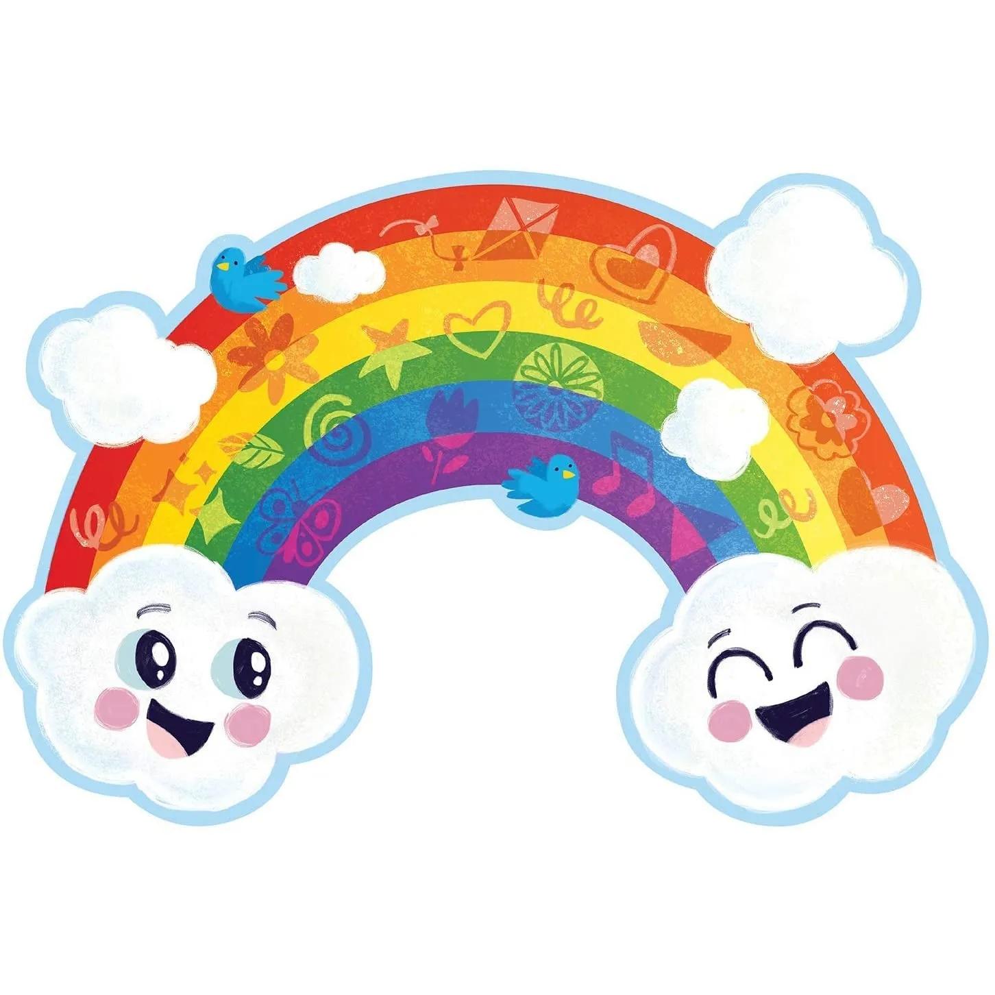Peaceable Kingdom Floor Puzzle | Shimmery Rainbow
