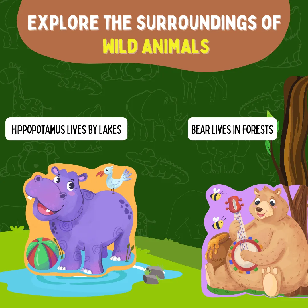 PepPlay My First Touch & Feel Puzzles - Wild Animals