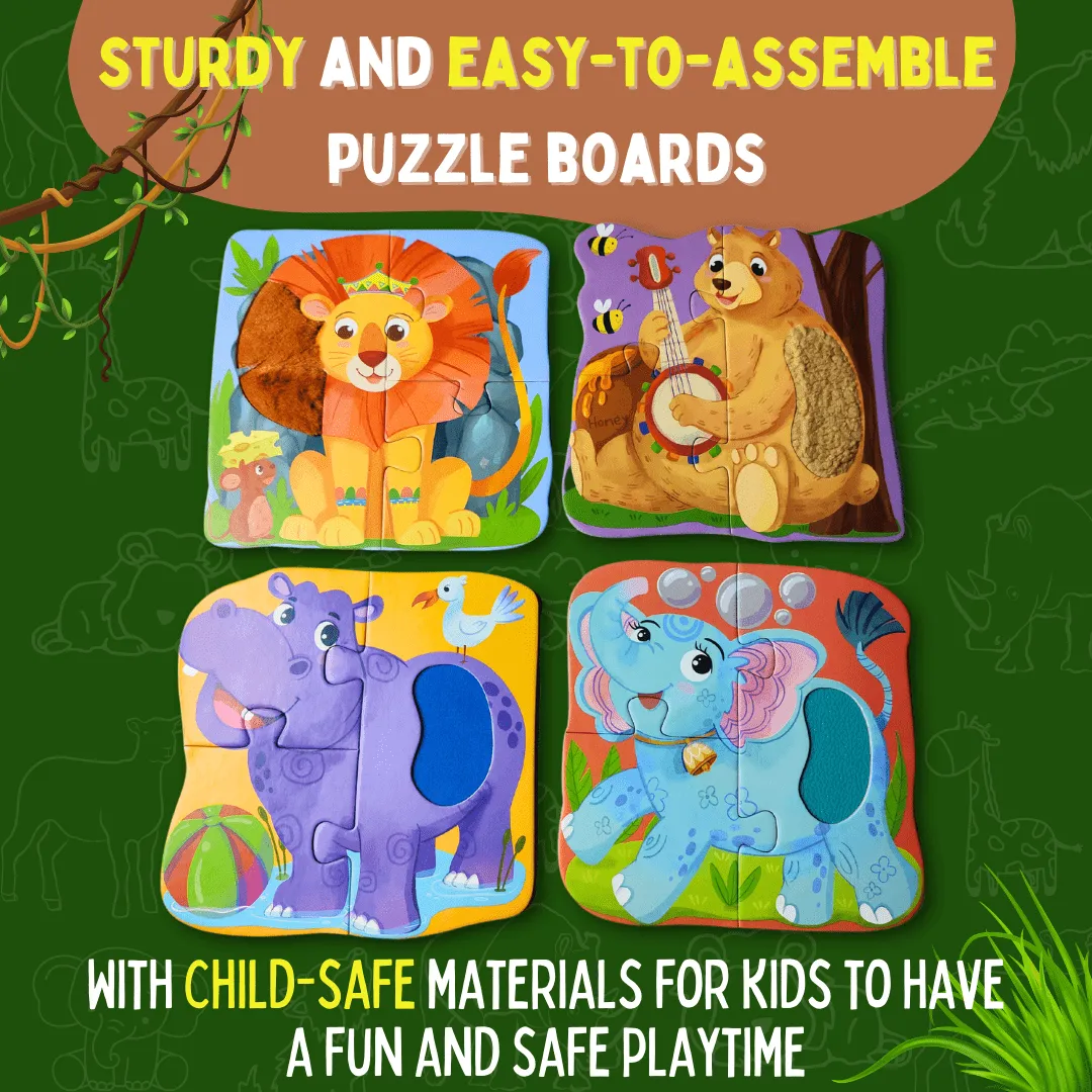PepPlay My First Touch & Feel Puzzles - Wild Animals