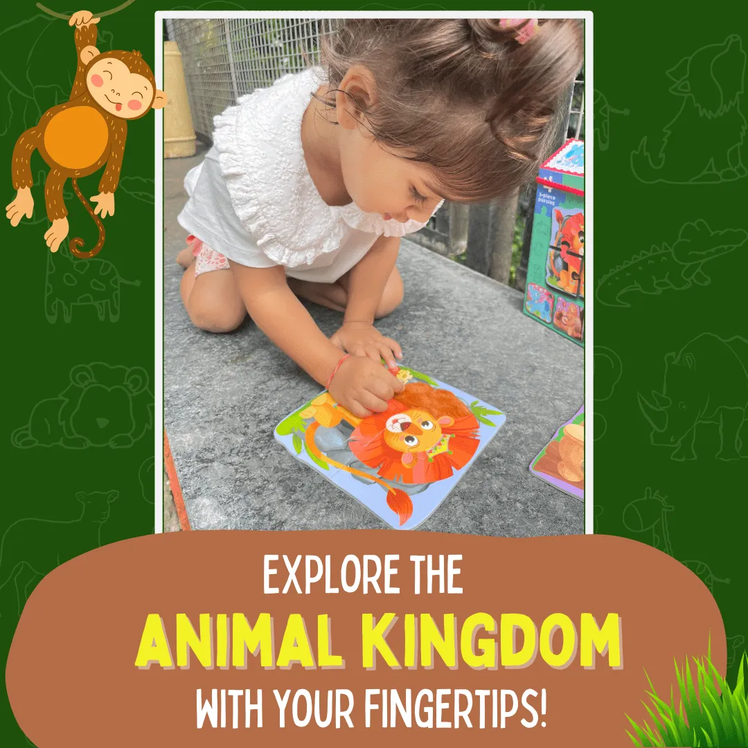 PepPlay My First Touch & Feel Puzzles - Wild Animals