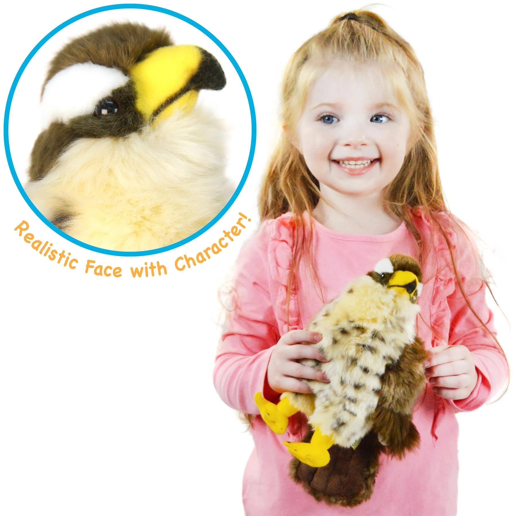 Percival The Peregrine Falcon | 9 Inch Stuffed Animal Plush | By TigerHart Toys
