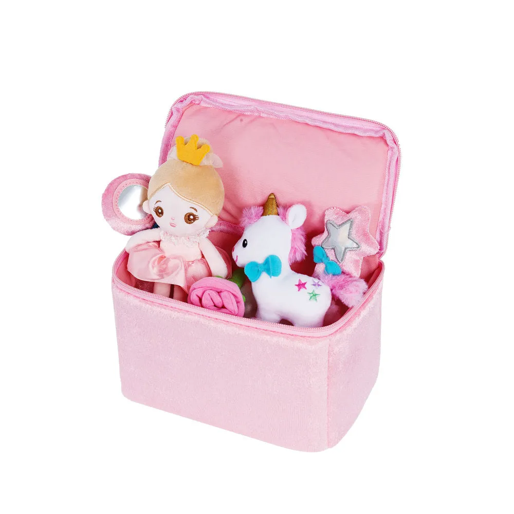 Personalized Baby's First Princess Castle Sensory Toy Plush Playset