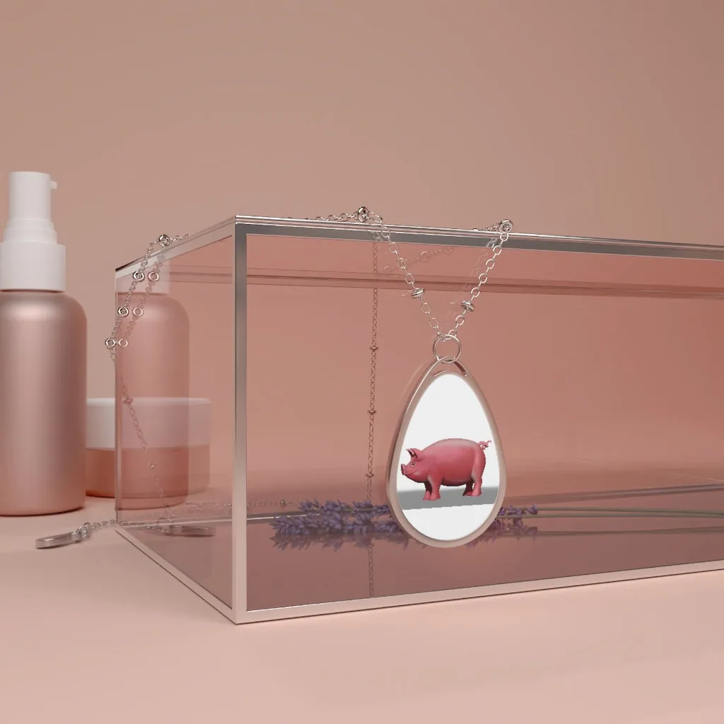 Pig Oval Necklace