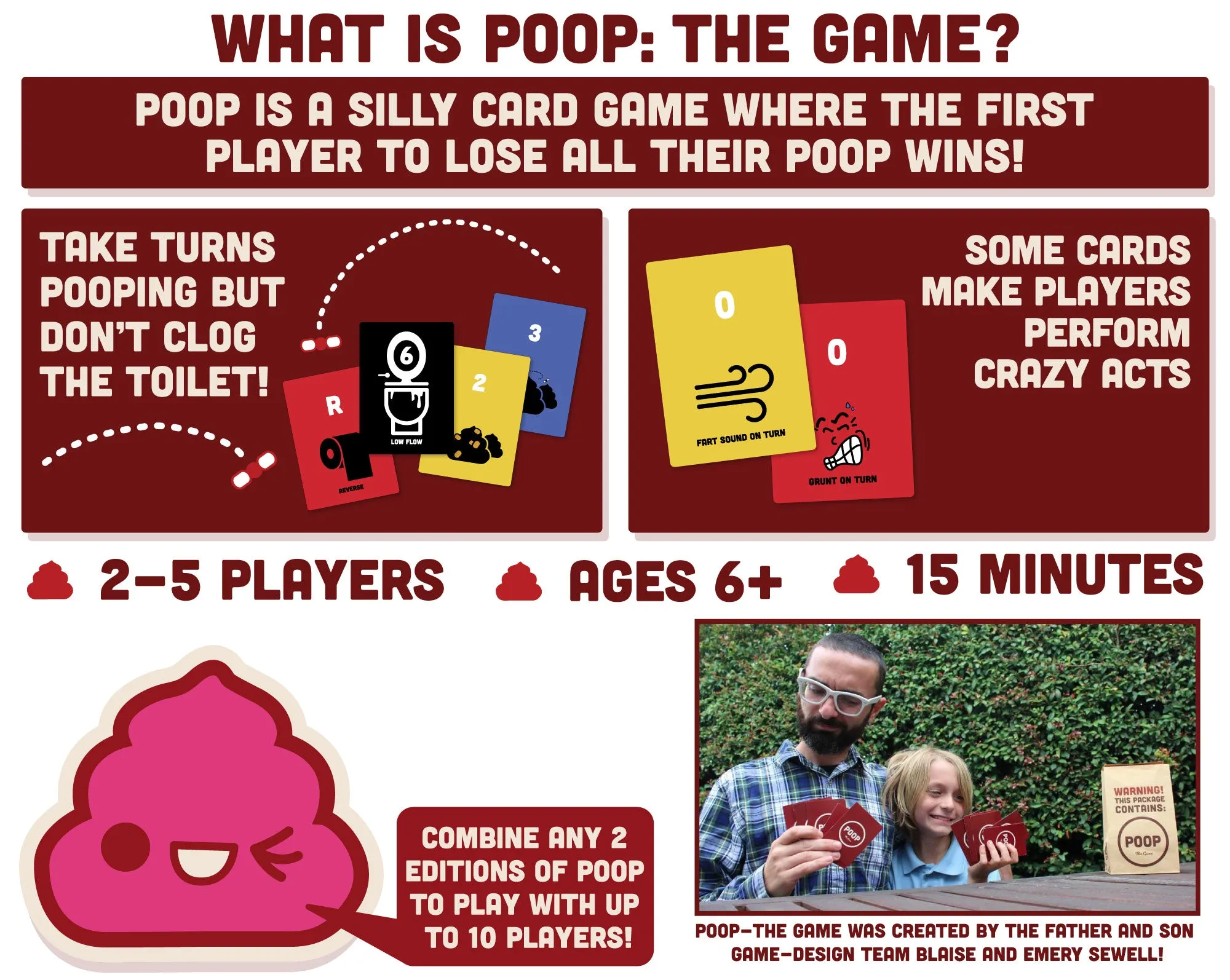 POOP: Kawaii Edition | Family Friendly Card Game | 2-5 Players