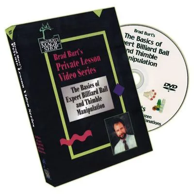 Private Lesson VS - Basics of Billiard Ball And Thimble Manipulation by Brad Burt - DVD