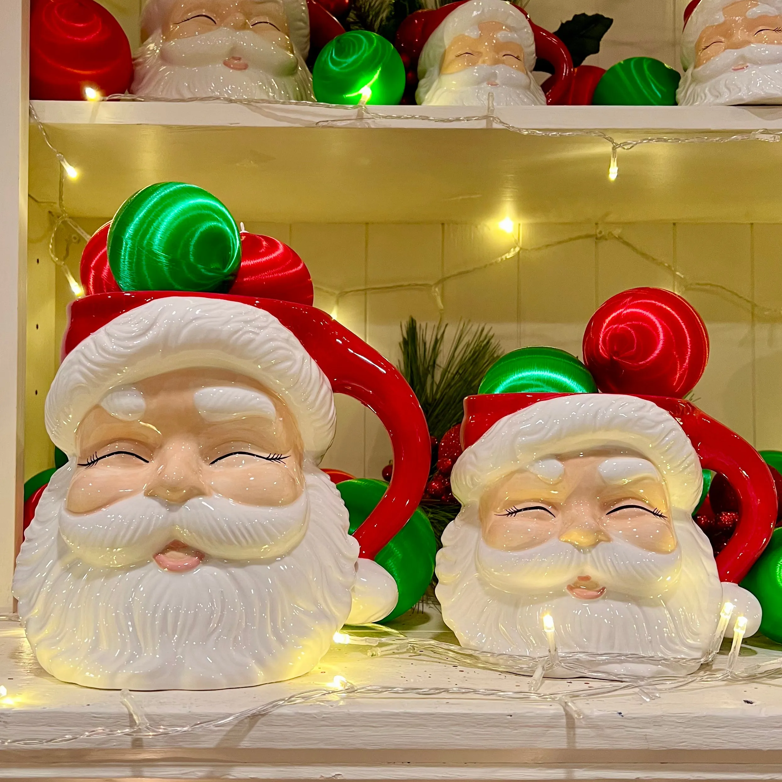 Retro Santa Container- 2 Sizes