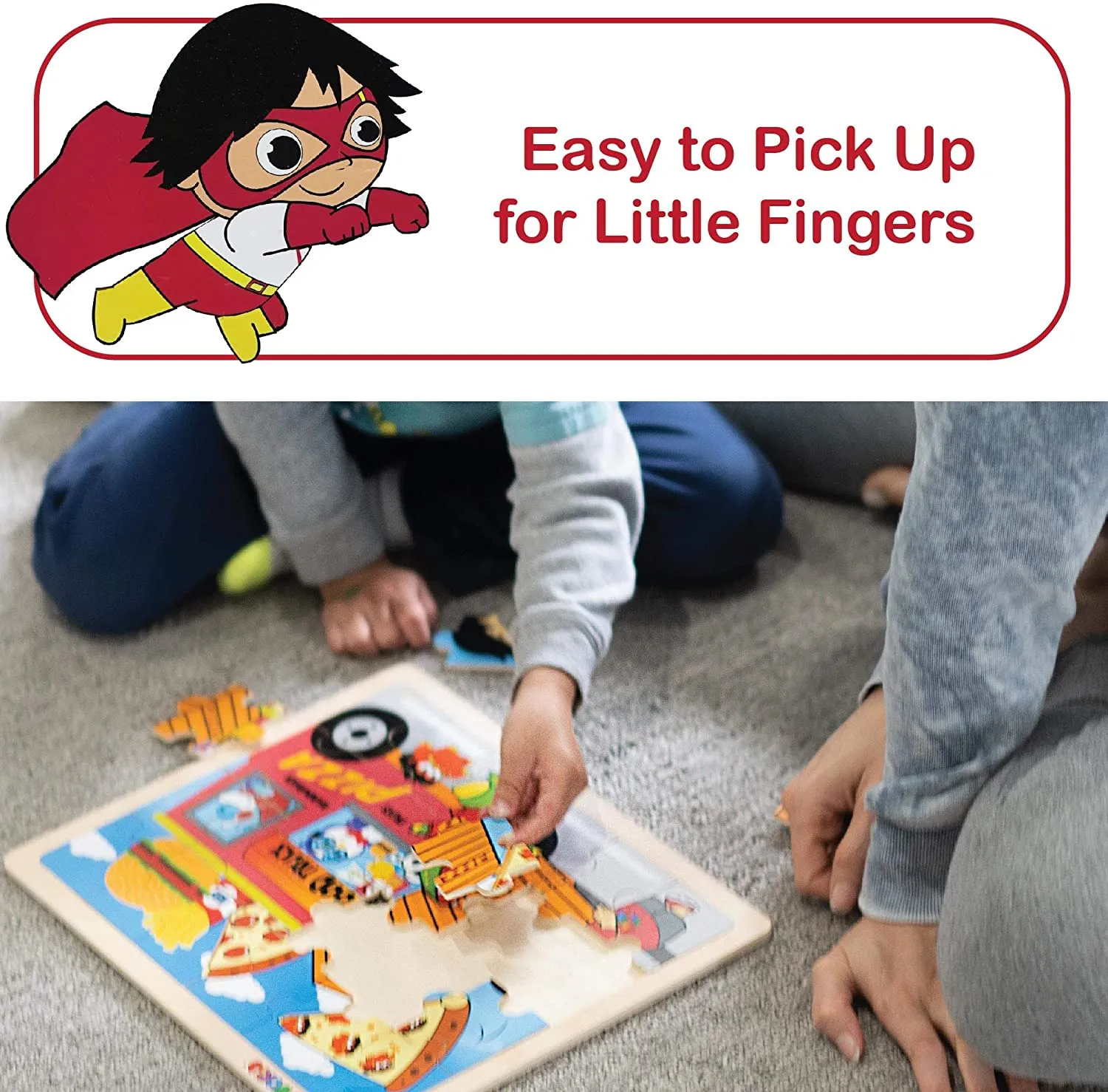 Ryan's World Jigsaw Puzzle Assortment: Red Dino and Friends, Food Truck, Pirate Adventure