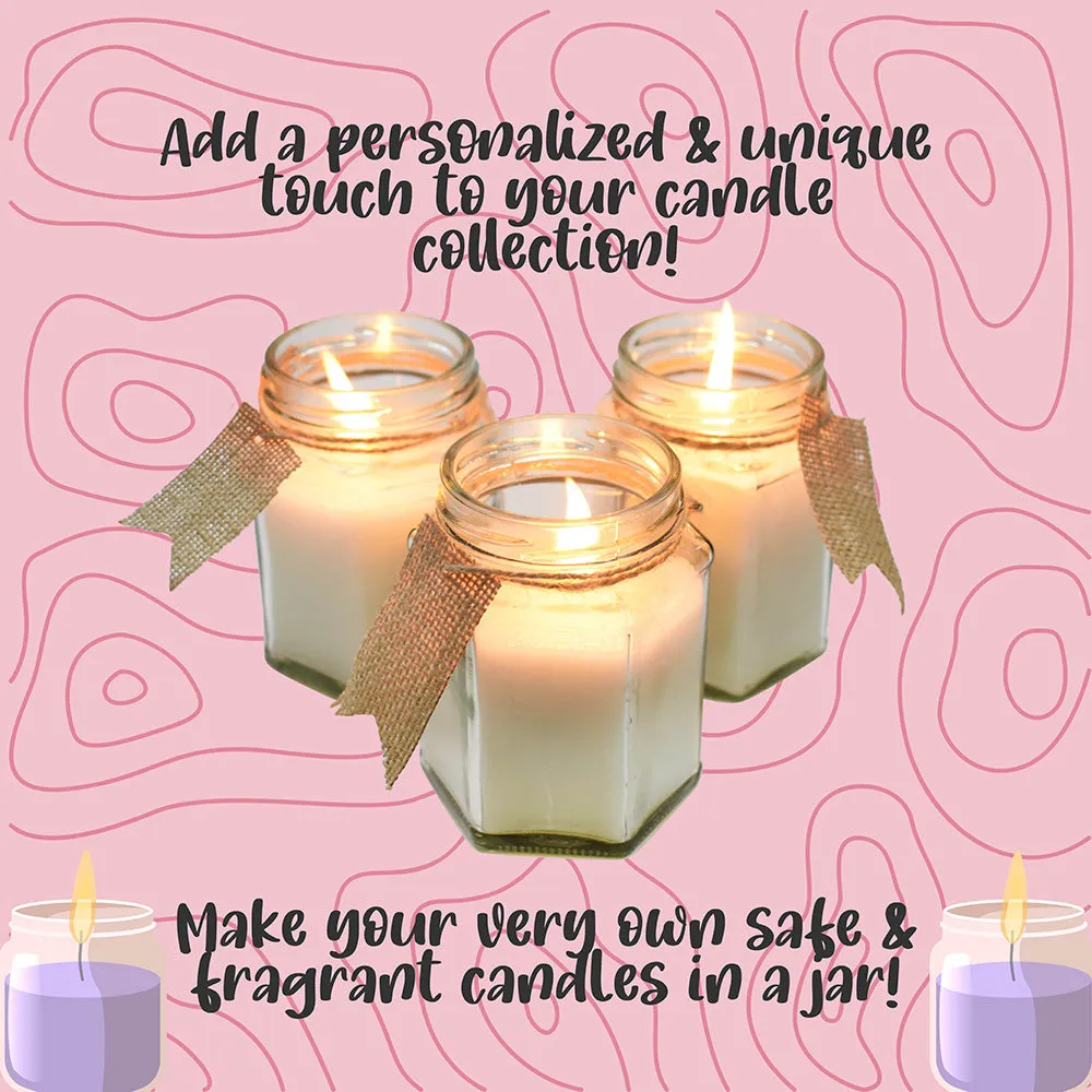 Scented Jar Candle Making with Complete Supplies, Candle Making Kit, Hobby Kit