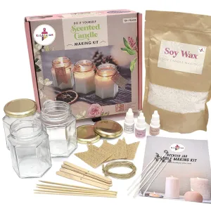 Scented Jar Candle Making with Complete Supplies, Candle Making Kit, Hobby Kit
