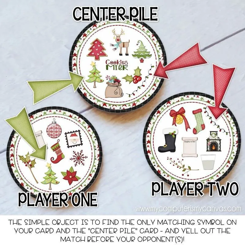 Seek IT! {Christmas Edition} PRINTABLE Matching Game