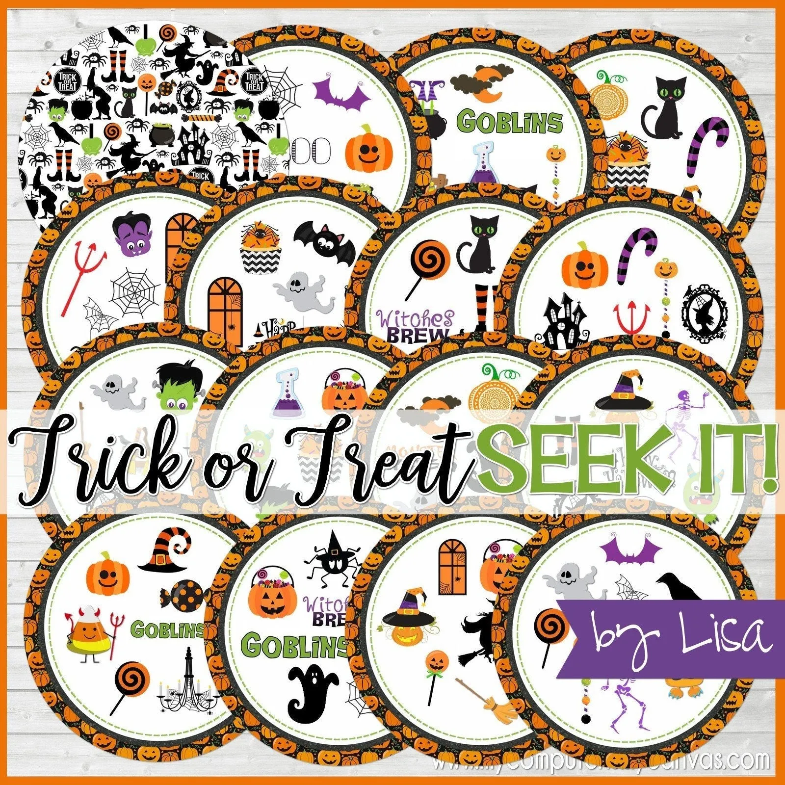 SEEK IT! {Trick or Treat} PRINTABLE Matching Game