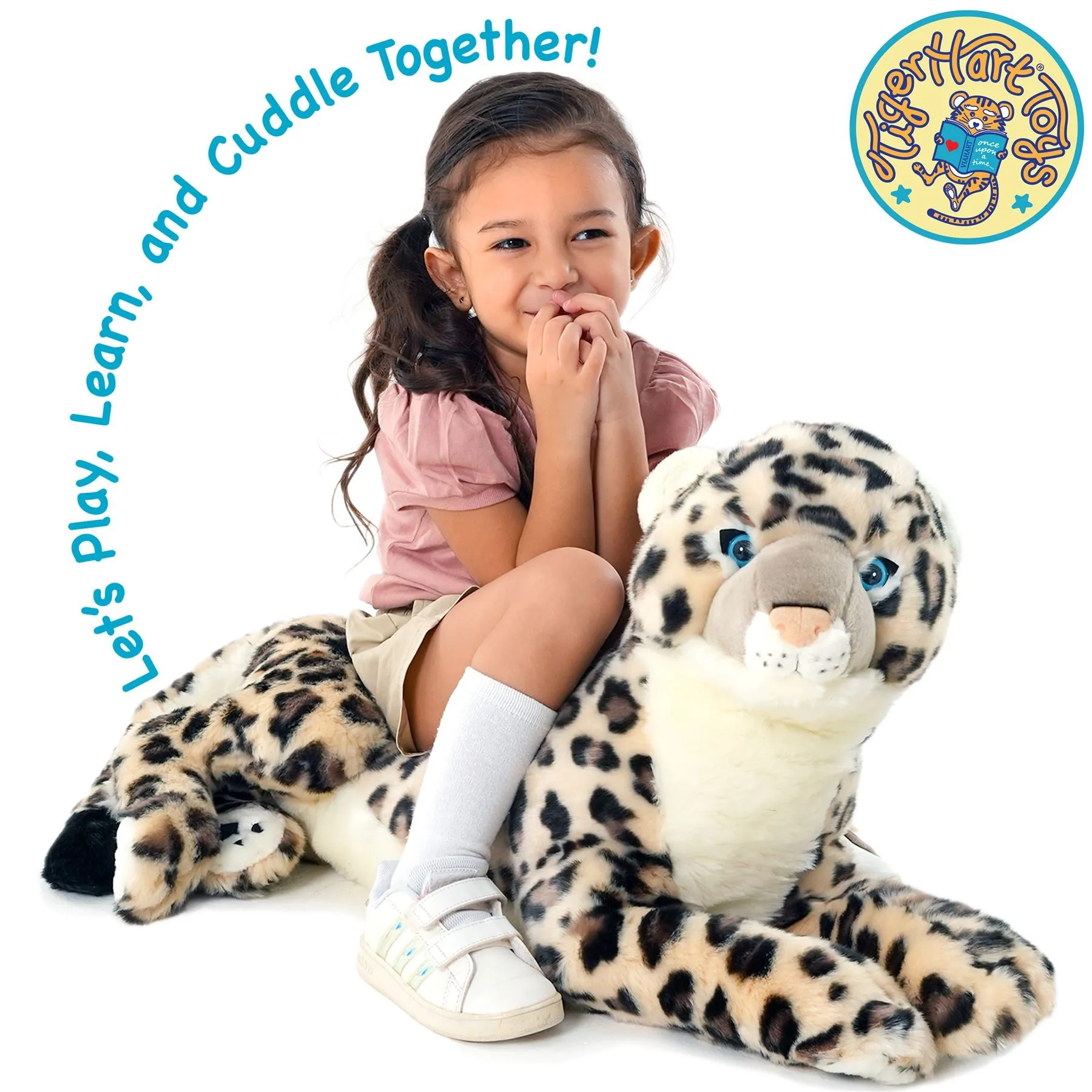 Sienna the Snow Leopard | 30 Inch Stuffed Animal Plush | By TigerHart Toys