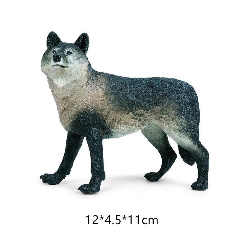Simulation of wild animals big wild wolf model PVC action figure educational collection of toys for children gifts