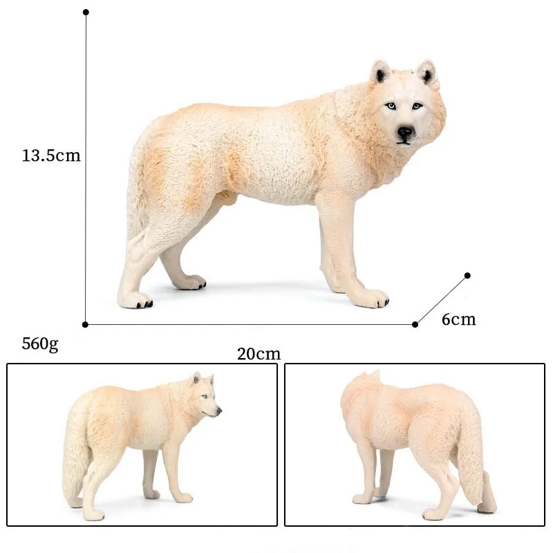 Simulation of wild animals big wild wolf model PVC action figure educational collection of toys for children gifts