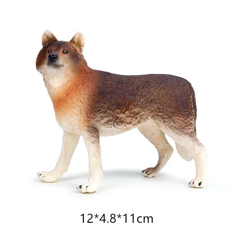 Simulation of wild animals big wild wolf model PVC action figure educational collection of toys for children gifts
