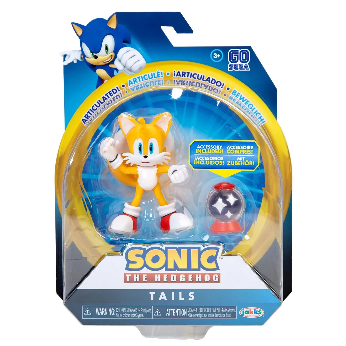 Sonic The Hedgehog 4 Inch Figure - Tails With Invincibility Item