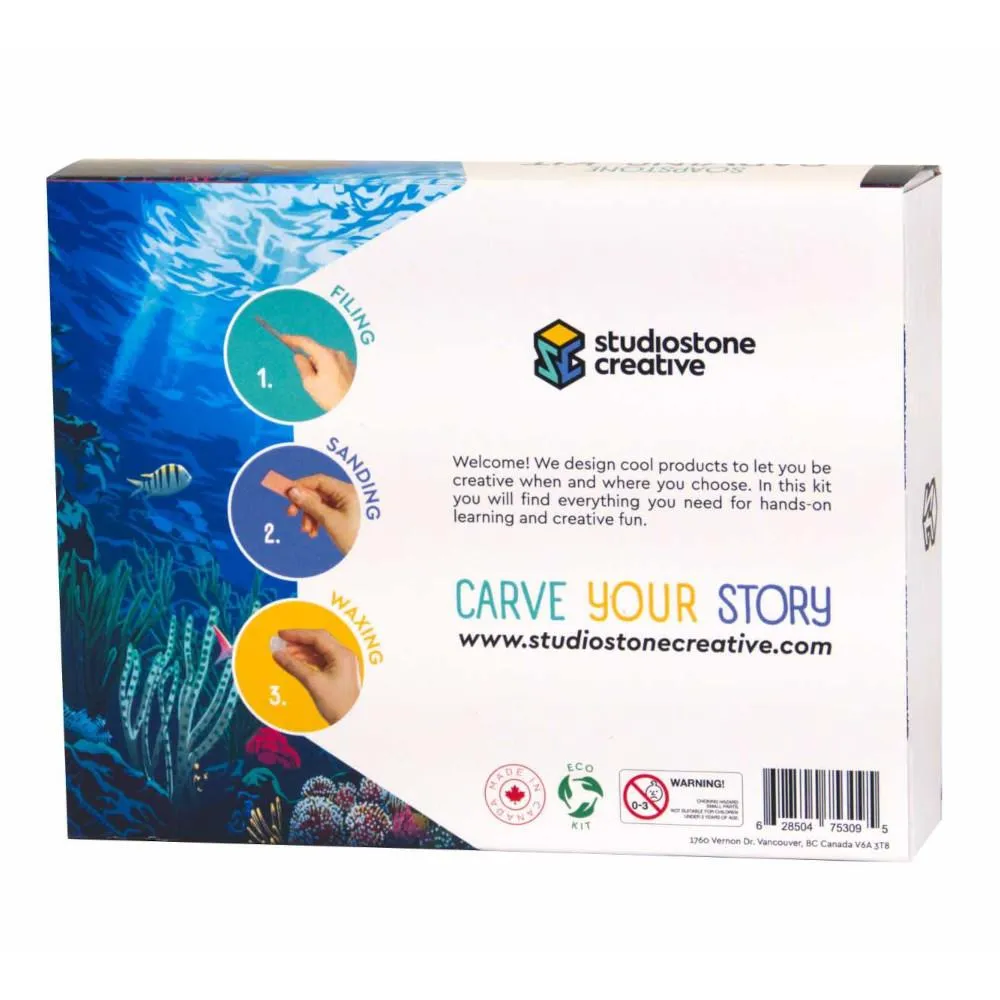 Studiostone Creative Soapstone Carving Kit - Turtle