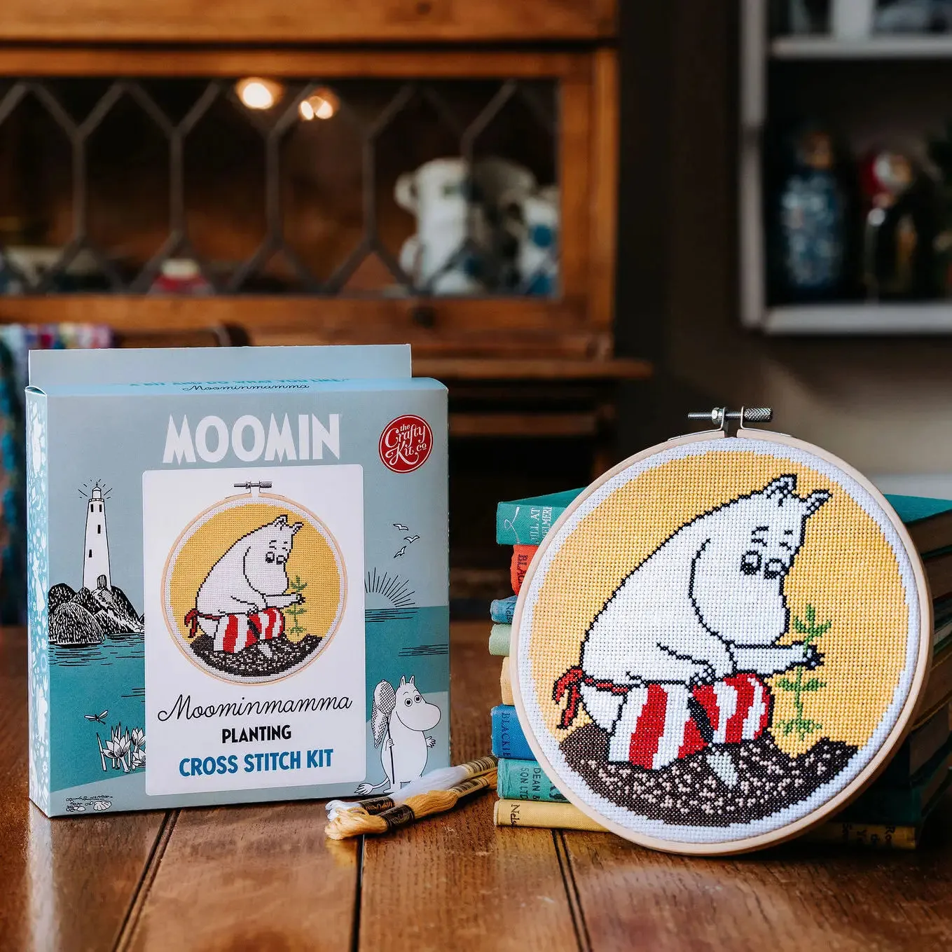 The Crafty Kit Co - Moominmamma Gardening - Cross Stitch