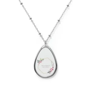 Time to bloom Oval Necklace