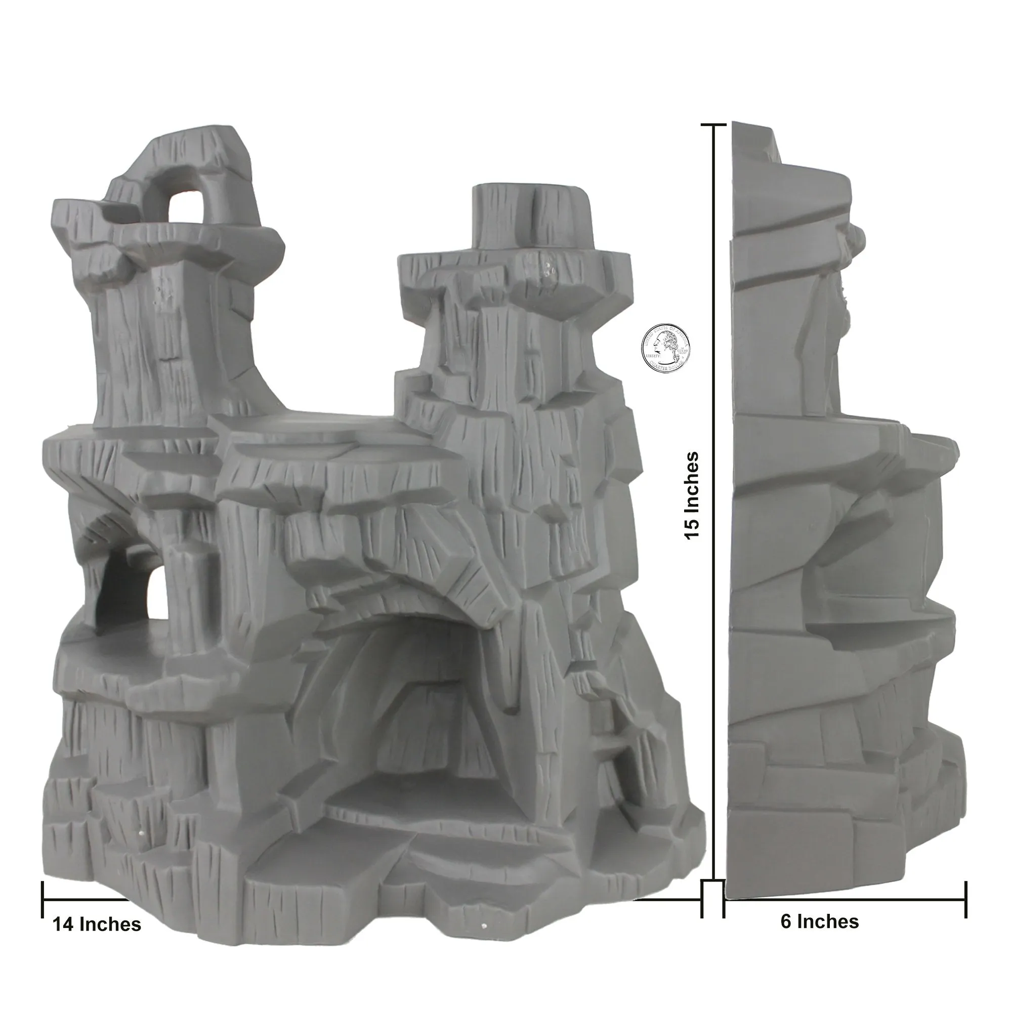 TimMee BATTLE MOUNTAIN Scenery: Figure Display or Play Terrain - Made in USA