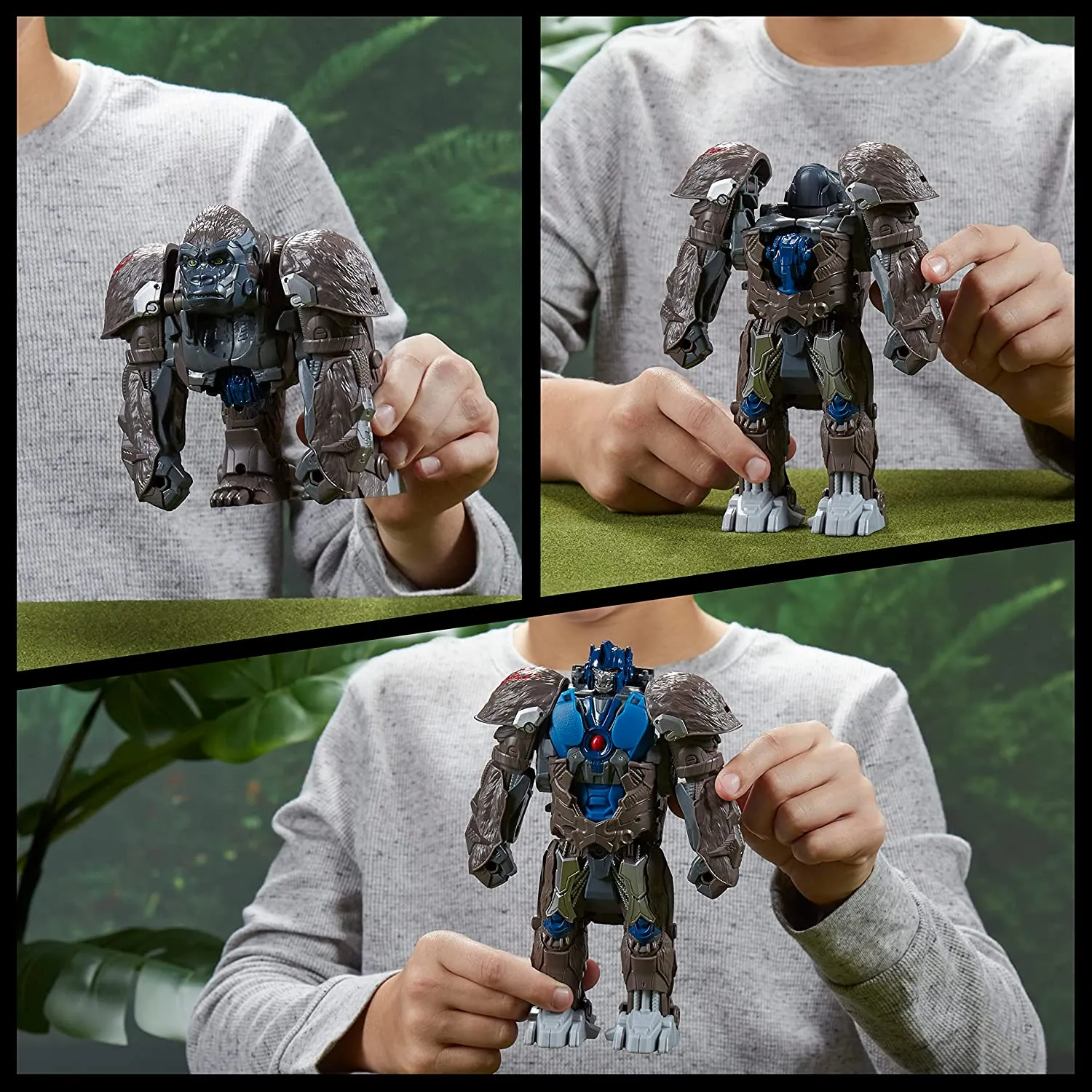 Transformers Rise of The Beasts Movie 9-inch Smash Changer Optimus Primal Action Figure for Ages 6 Years and up