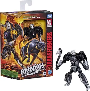 Transformers Toys Generations War for Cybertron: Kingdom Deluxe WFC-K31 Shadow Panther Action Figure - Kids Ages 8 and Up, 5.5-inch