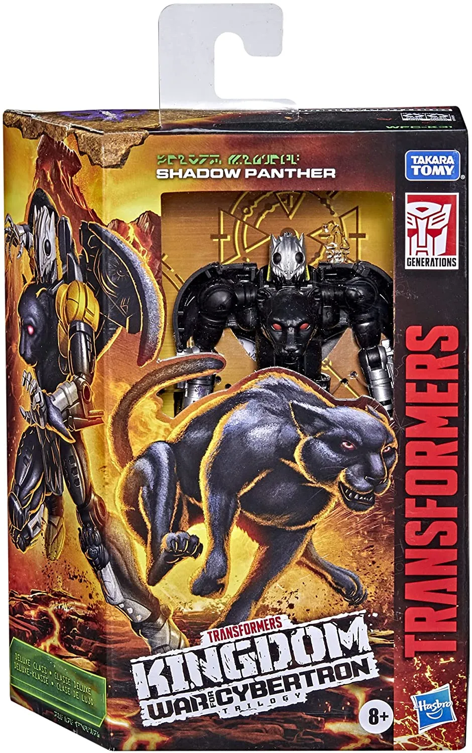 Transformers Toys Generations War for Cybertron: Kingdom Deluxe WFC-K31 Shadow Panther Action Figure - Kids Ages 8 and Up, 5.5-inch