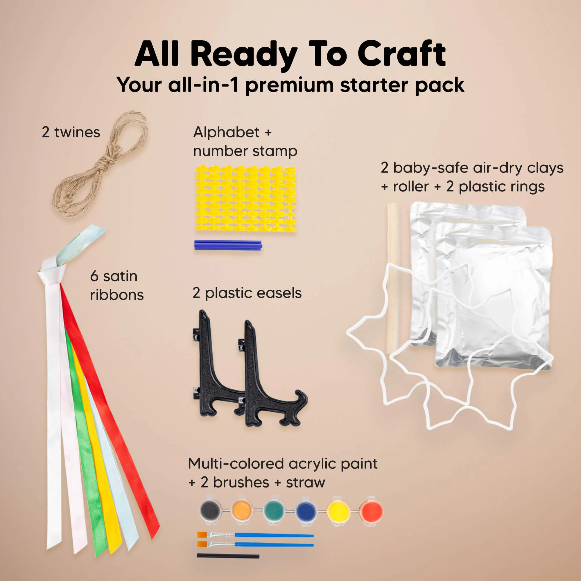 Trove Ornament Keepsake Kit (Snowflakes, Multi-Color)