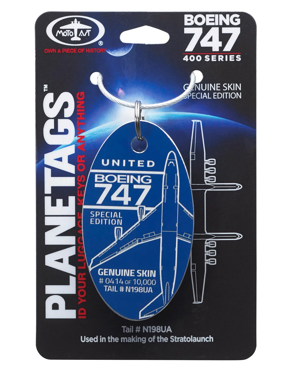 United Airlines Boeing 747-PlaneTags Tail # N198UA