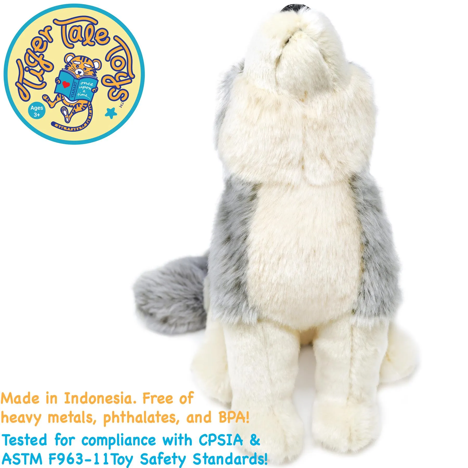 Wolcott The Wolf | 11 Inch Stuffed Animal Plush | By TigerHart Toys
